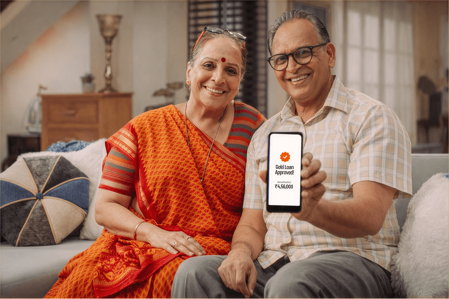 Happy indiagold customers with an approved gold loan
