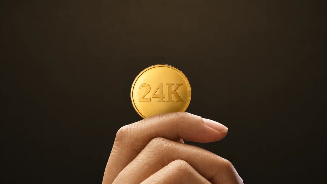 Hallmarked 24K gold ingot