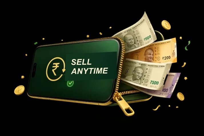 Sell or redeem digital gold