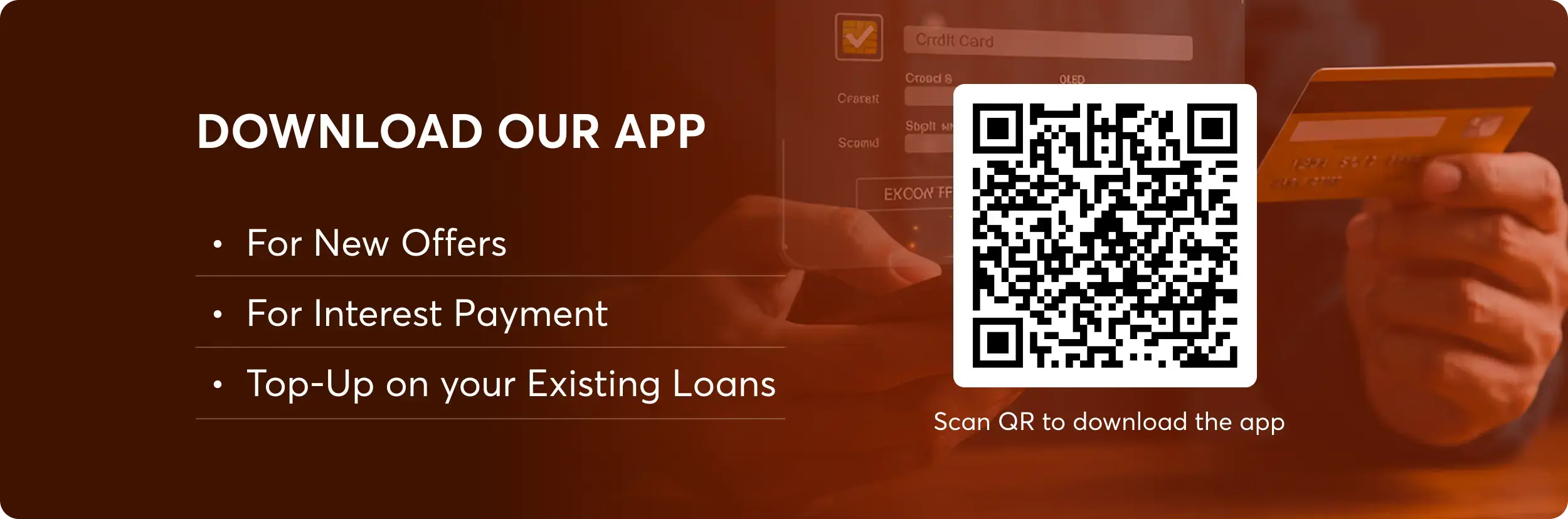 Download the indiagold app by scanning the QR code